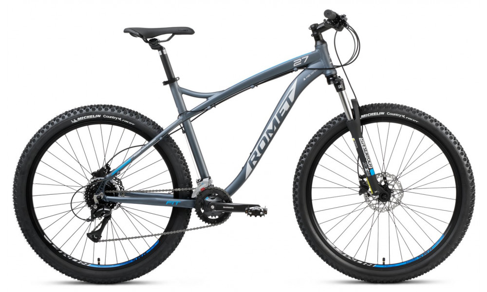 Jalgratas Romet Rambler FIT 27.5 2025 black-silver-blue 