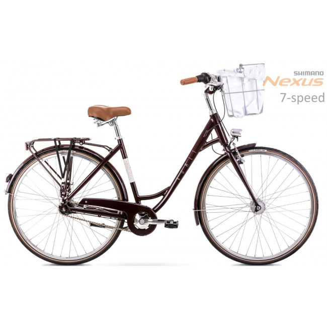 Jalgratas Romet Pop Art Lux 28" Alu 2022 bordo mat