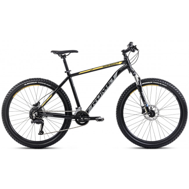 Jalgratas Romet Rambler R7.2 CS 2025 black-grey-yellow