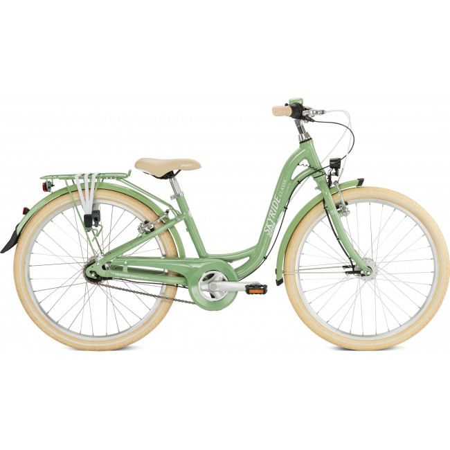Jalgratas PUKY Skyride 24-7 Classic Alu retro green