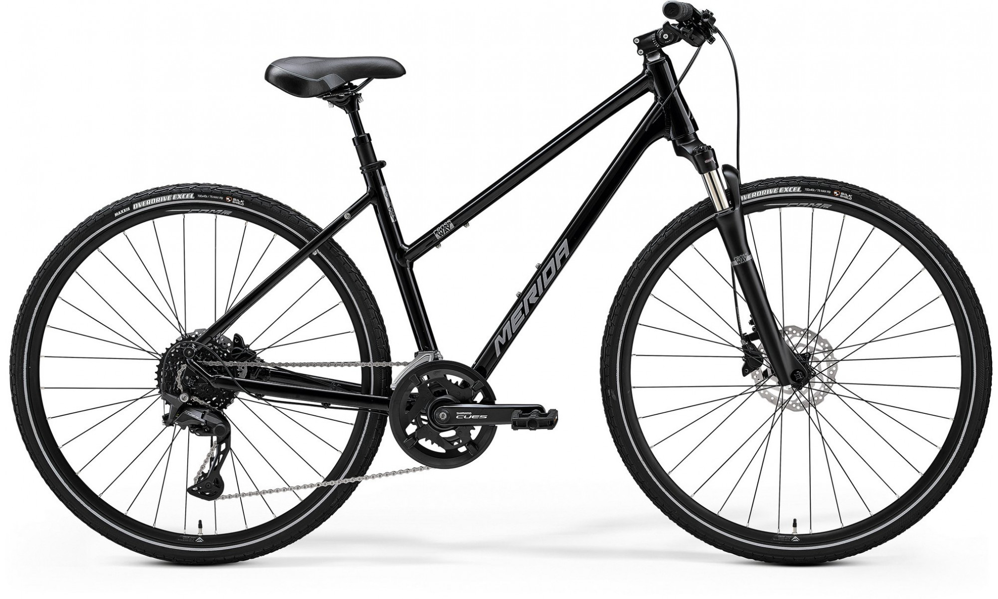 Jalgratas Merida Crossway 300 III2 Lady glossy black(silver) 