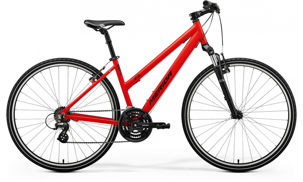 Jalgratas Merida Crossway 10-V I1 Lady matt race red(black) 