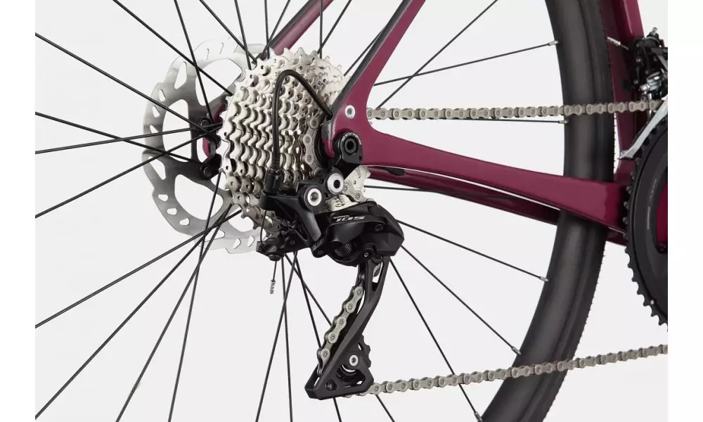 Jalgratas Cannondale Synapse Carbon 3 L black cherry - 4
