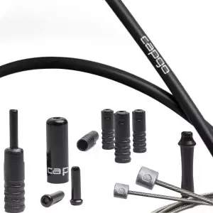 Käigutrossi komplekt Capgo BL slick PTFE for Campy Road black