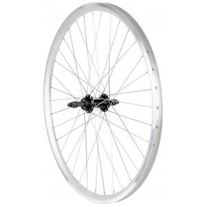 Tagajooks 26" alloy freewheel hub, DoubleWall silver rim