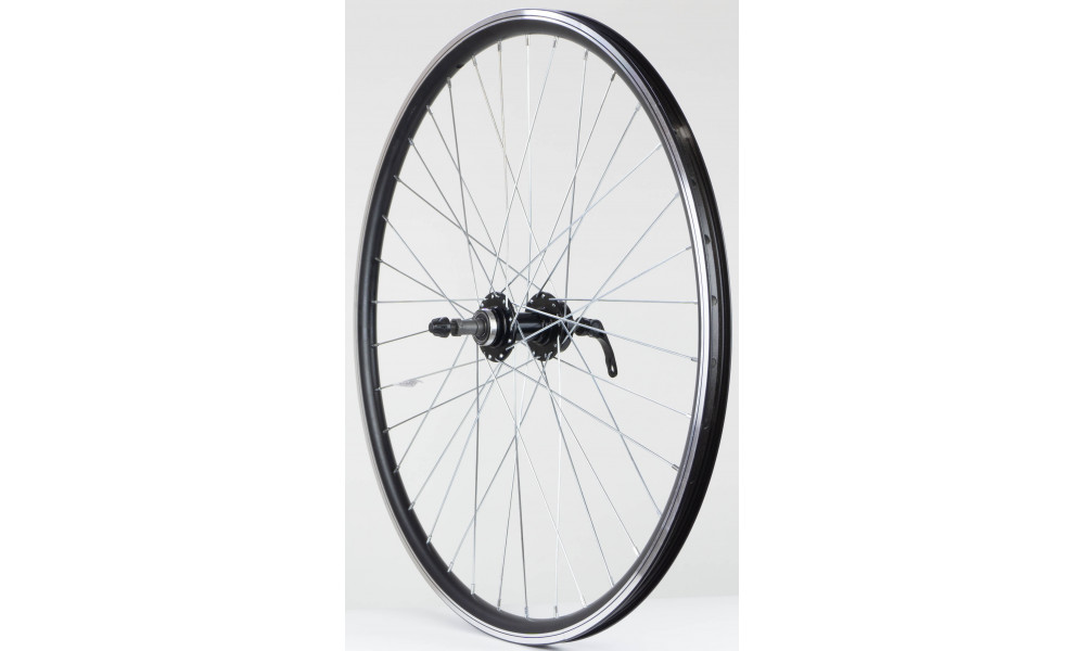 Tagajooks 27.5" Alu disc QR freewheel hub, machinery bearings DoubleWall black rim 