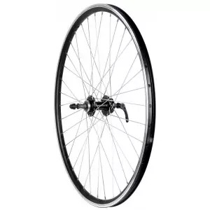 Tagajooks 28/29" Alu disc QR freewheel hub, machinery bearings DoubleWall black rim