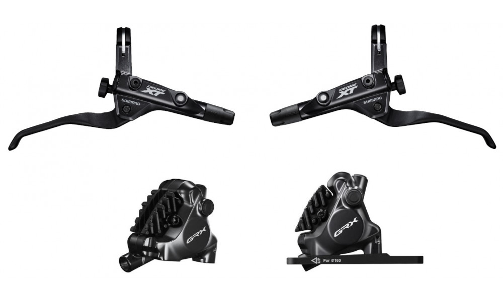 Ketaspiduri komplekt Shimano GRX BL-T8100 + BR-RX820 Limited Edition frond and rear 