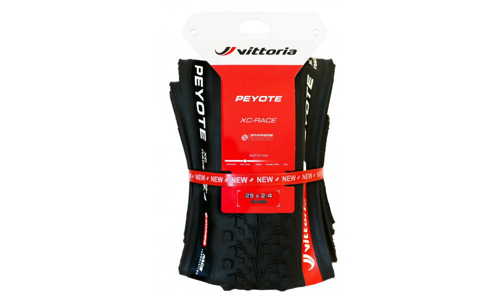 Rehv 29" Vittoria Peyote XC Race G2.0 TLR Fold 29x2.40 / 60-622 black - 2