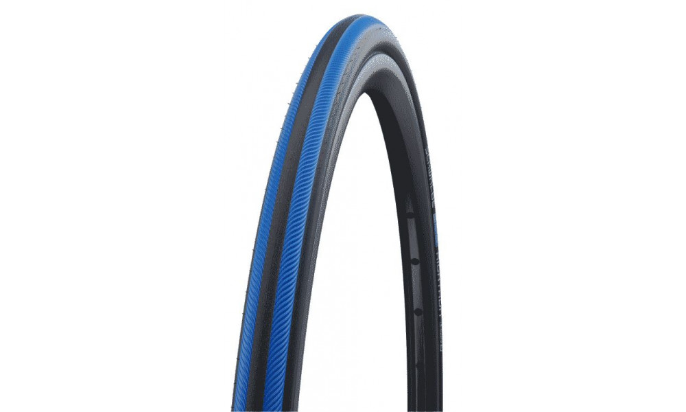 Väliskumm 24" Schwalbe Rightrun HS387, Active Wired 25-540 / 24x1.00 Blue Stripes 