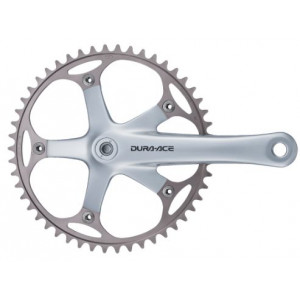 Vändad Shimano DURA-ACE FC-7710 170mm silver 1-speed