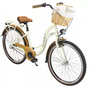 Jalgratas AZIMUT Sarema ALU 26" 3-speed 2025 cream semi-matt