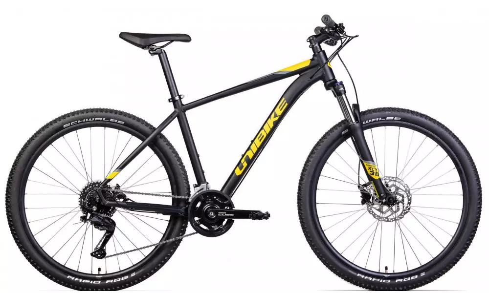 Jalgratas Unibike Shadow 27.5 2024 black-gold 