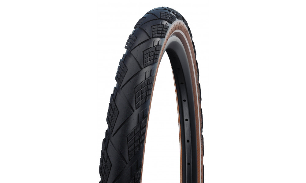Väliskumm 27.5" Schwalbe Marathon Efficiency HS 617 Evo Fold 60-584 / 27.5x2.35 Super Race Addix Race Transparent-Skin Reflex - 1