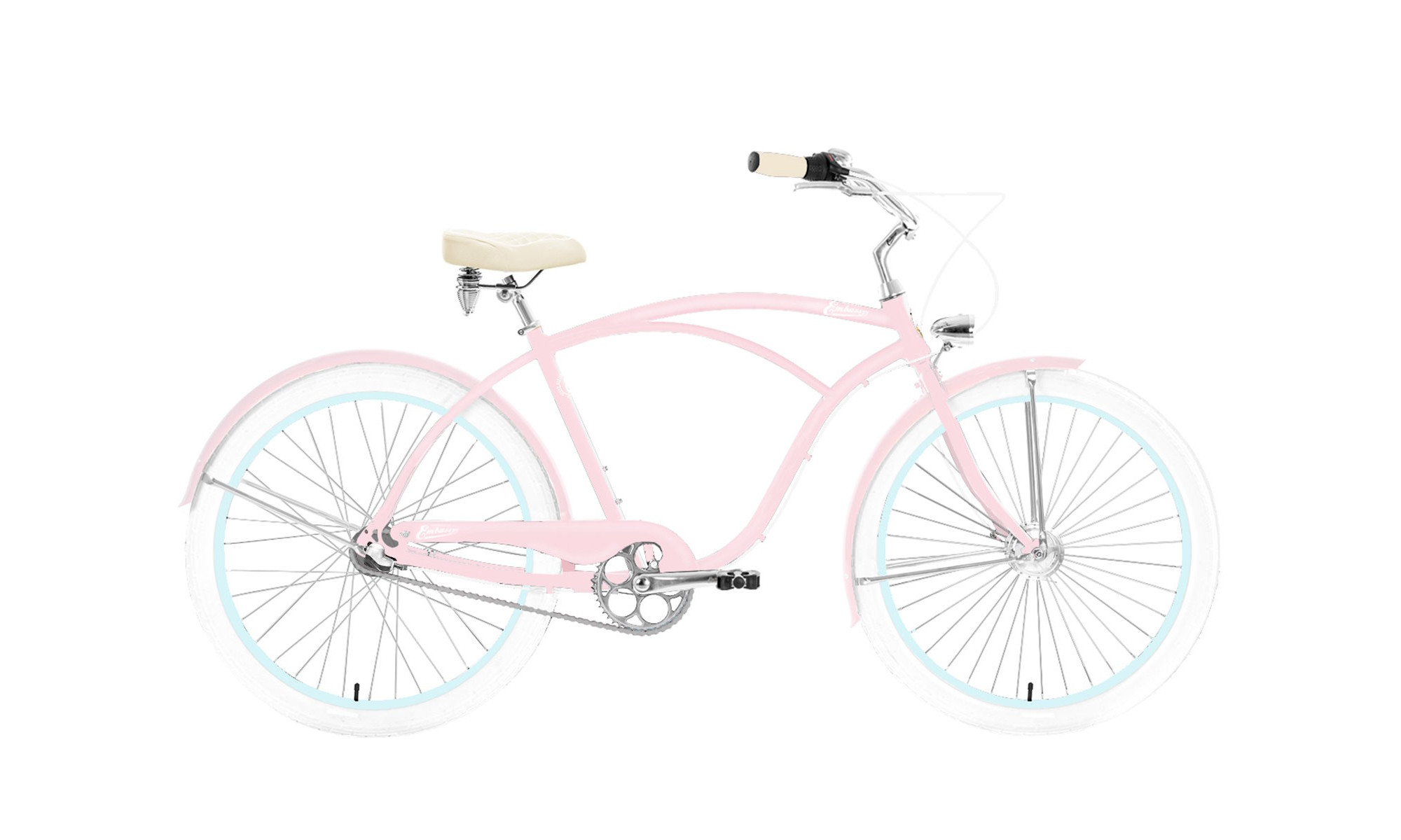 Ratas Embassy Baby Powder ALU 26" 3-speed 2024 pastel pink 