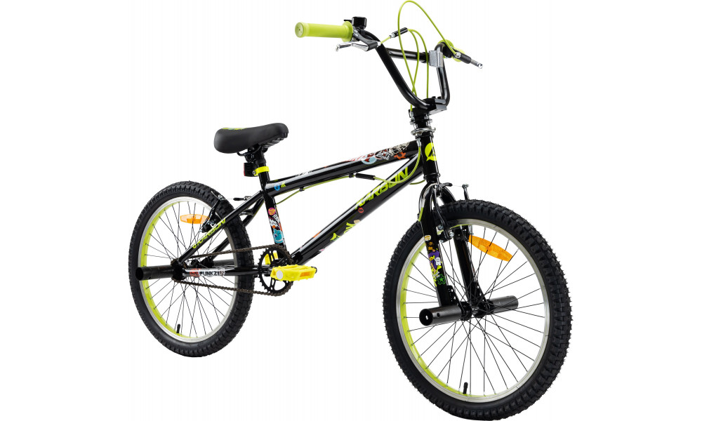 Jalgratas Karbon BMX 20 black-lime - 1