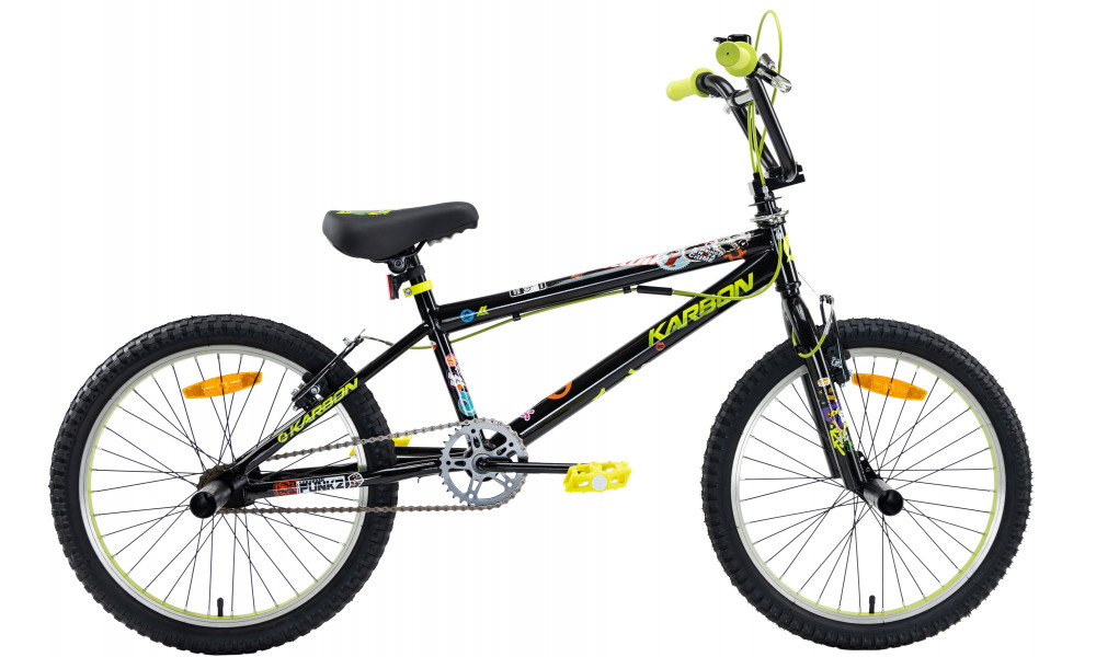 Jalgratas Karbon BMX 20 black-lime - 24