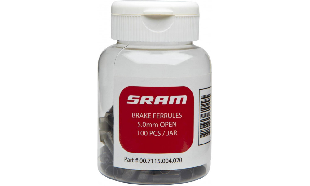 Pidurikõri ots SRAM 5mm alu 100tk. bottle black 