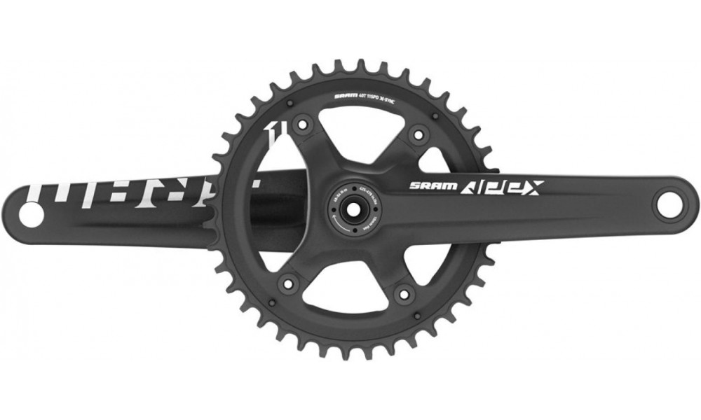 Vändad SRAM Apex 1 GXP 42T 