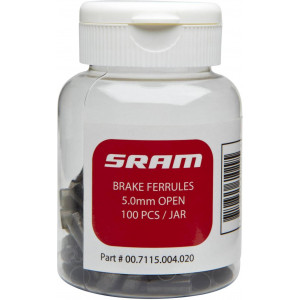 Pidurikõri ots SRAM 5mm alu 100tk. bottle black