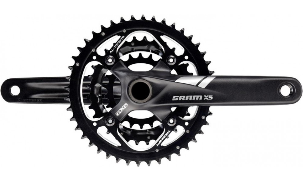 Vändad SRAM X5 GXP 175mm 9-speed 44x32x22T 