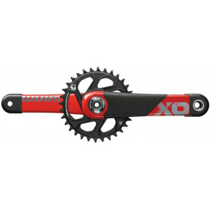 Vändad SRAM X01 All Downhill DUB 34T Red