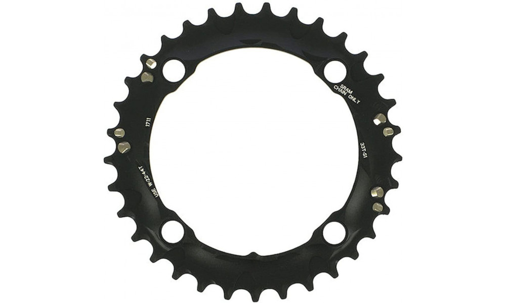 Hammasratas SRAM MTB BB30 120mm alu 2x10-speed 42T black 