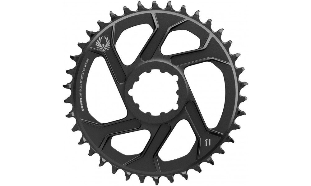 Hammasratas SRAM MTB Eagle X-Sync2 Direct Mount alu 11-speed 6mm offset 38T black 