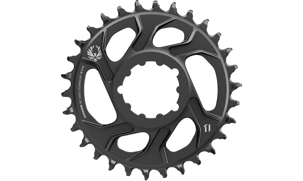 Hammasratas SRAM Eagle X-Sync2 Direct Mount CF alu -4mm offset 30T lunar grey 