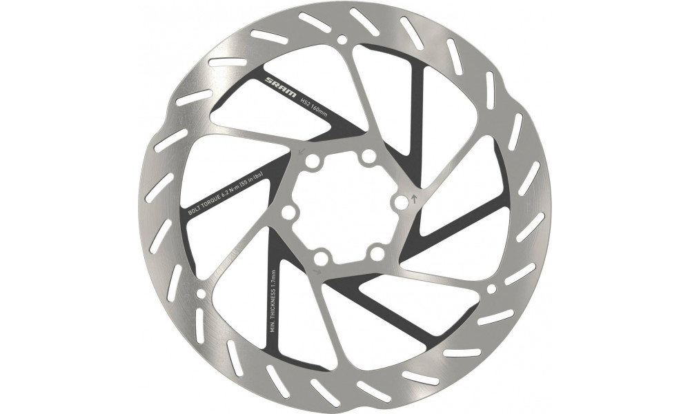 Piduriketas SRAM HS2 Rounded 160mm 6-bolt 