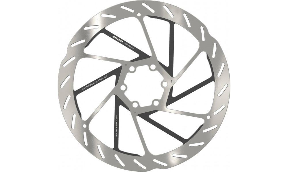 Piduriketas SRAM HS2 Rounded 180mm 6-bolt 