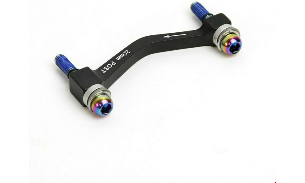 Ketaspiduri adapter SRAM Post Mount front 180mm/rear 160mm with stainless steel rainbow bolts 20mm CPS+standard 