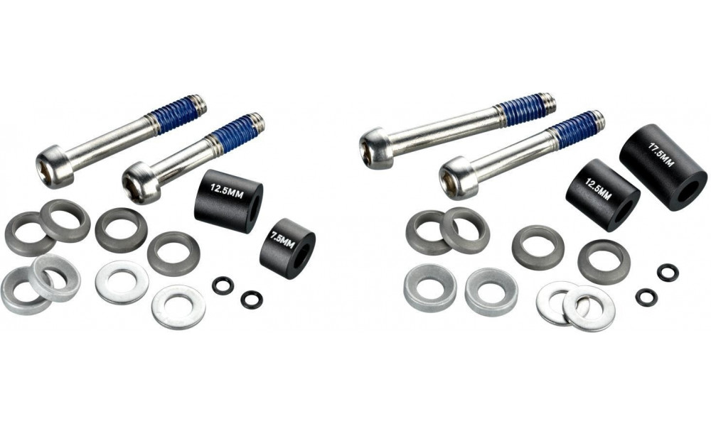 Ketaspidurisadula kinnituspoldid Avid titanium T25 front 180mm/rear 160mm PM 20mm standard set 