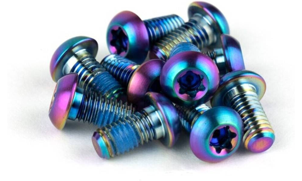 Piduriketta kinnituspoldid SRAM titanium T25 rainbow (12 tk.) 