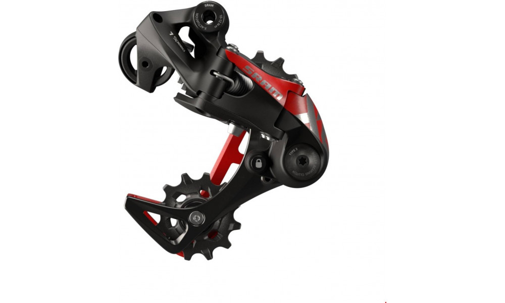 Tagavahetaja SRAM X01 DH medium cage 7-speed red 