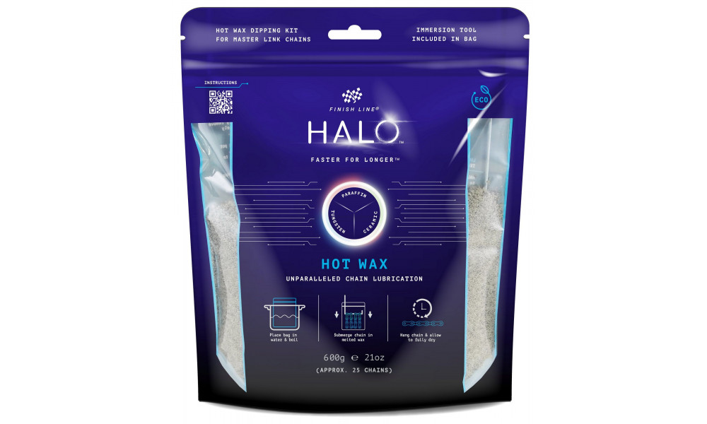Rattaketi kuumvaha Finish Line HALO Hot Wax 600g - 1