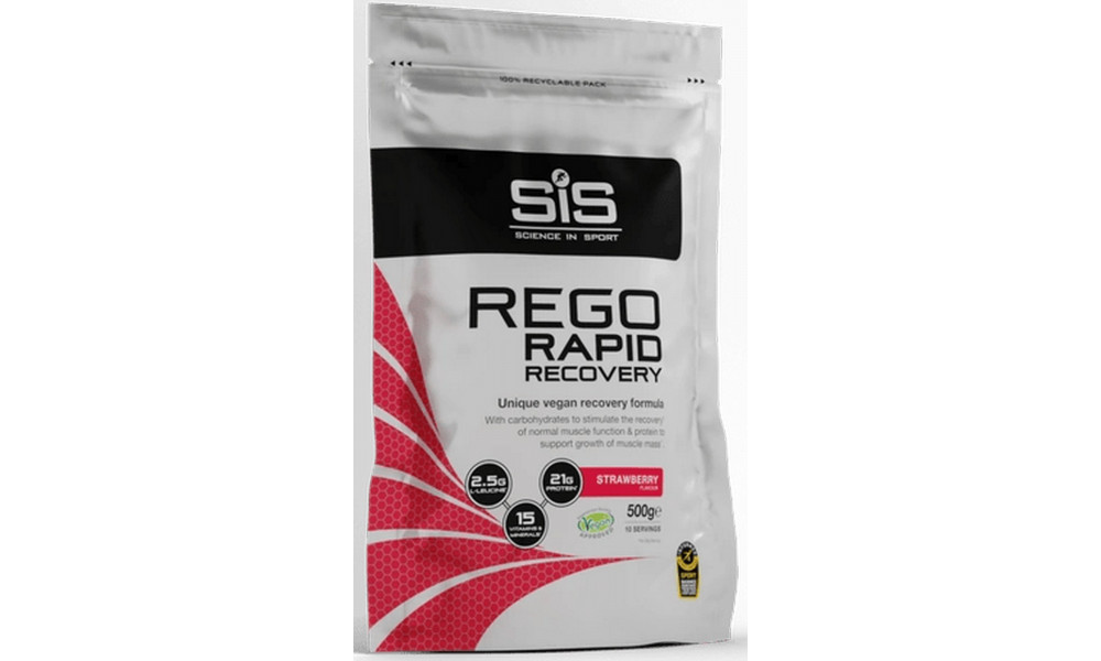 Sporditoidupulber SiS Rego Rapid Recovery Strawberry 500g 