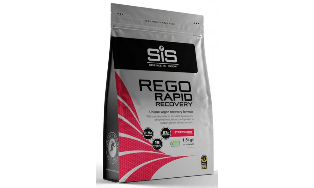 Sporditoidupulber SiS Rego Rapid Recovery Strawberry 1.5kg 