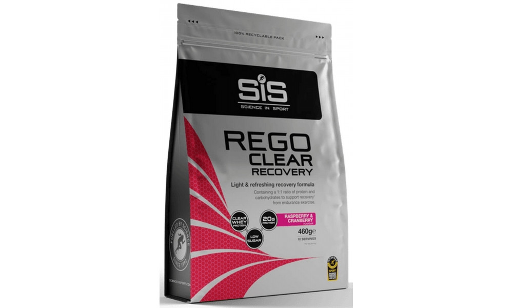 Sporditoidupulber SiS Rego Clear Recovery Raspberry & Cranberry 460g 