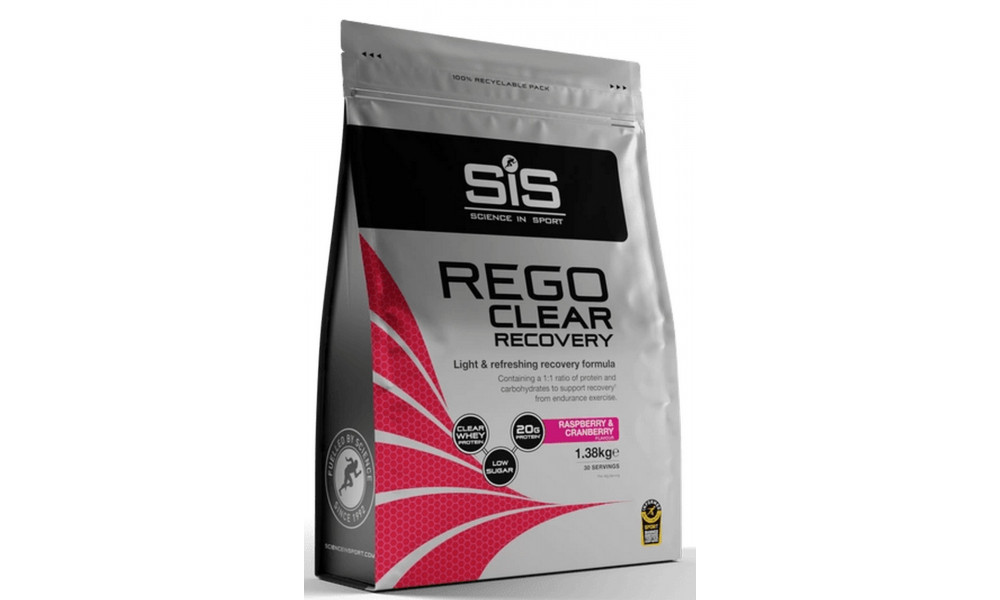 Sporditoidupulber SiS Rego Clear Recovery Raspberry & Cranberry 1.38kg 