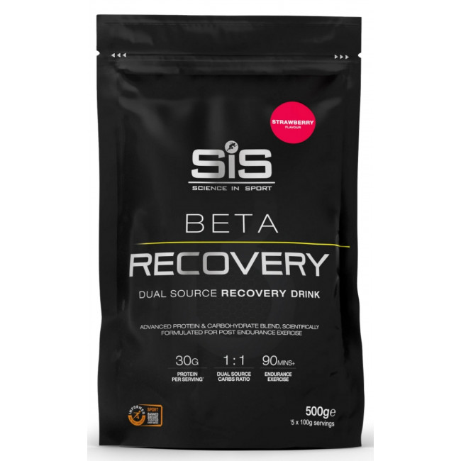 Sporditoidupulber SiS Beta Recovery Strawberry 500g