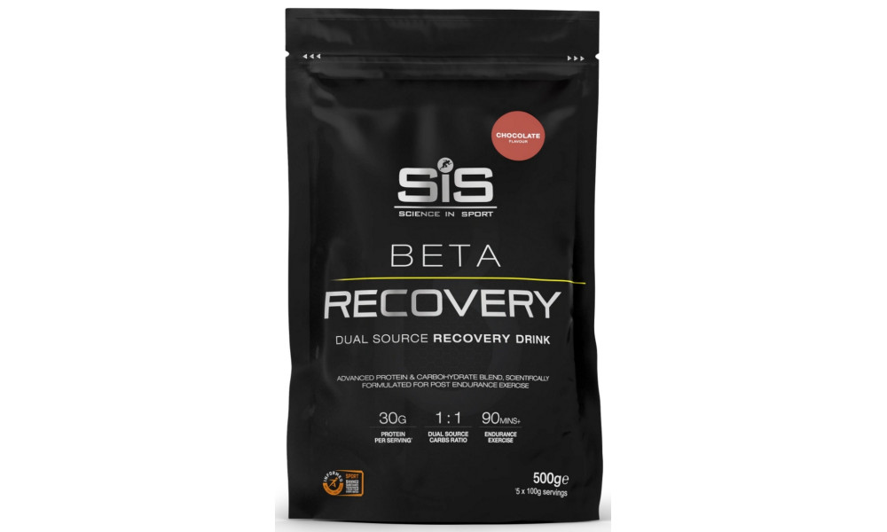 Sporditoidupulber SiS Beta Recovery Chocolate 500g 