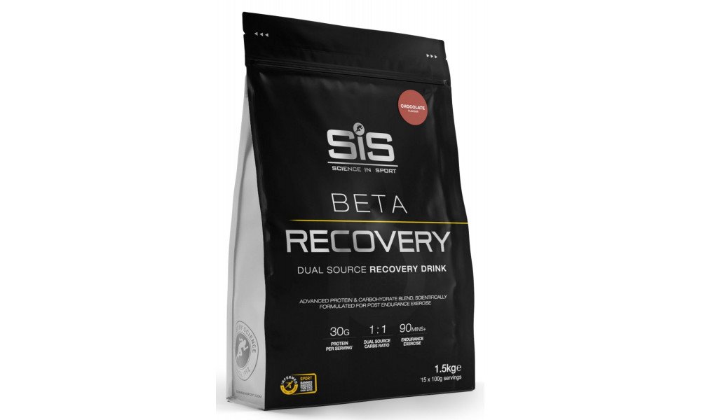 Sporditoidupulber SiS Beta Recovery Chocolate 1.5kg 