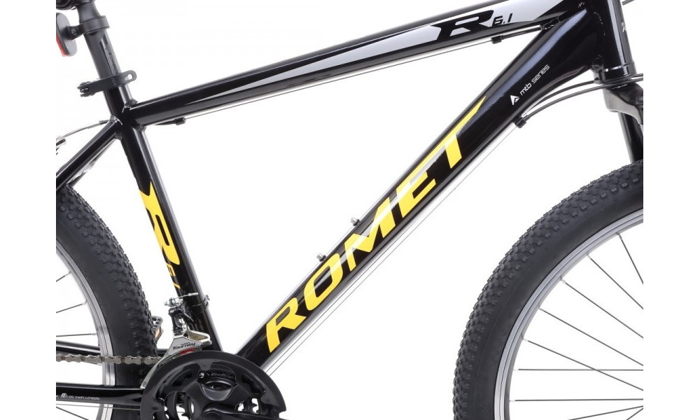 Jalgratas Romet Rambler R6.1 26" 2022 black-yellow - 7