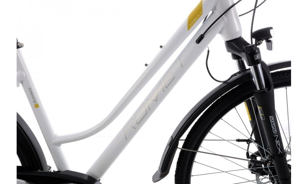Jalgratas Romet Gazela 4 28" 2022 white-yellow - 2