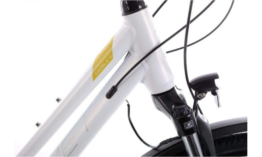 Jalgratas Romet Gazela 4 28" 2022 white-yellow - 7