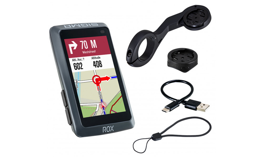 Rattakompuuter SIGMA ROX 12.1 Evo GPS Night grey Basic Set - 1