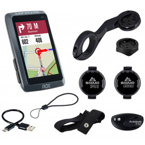 Rattakompuuter SIGMA ROX 12.1 Evo GPS Night grey Sensor Set