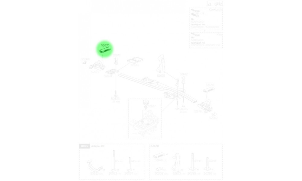 Adapter Thule for ProRide 598 - 2