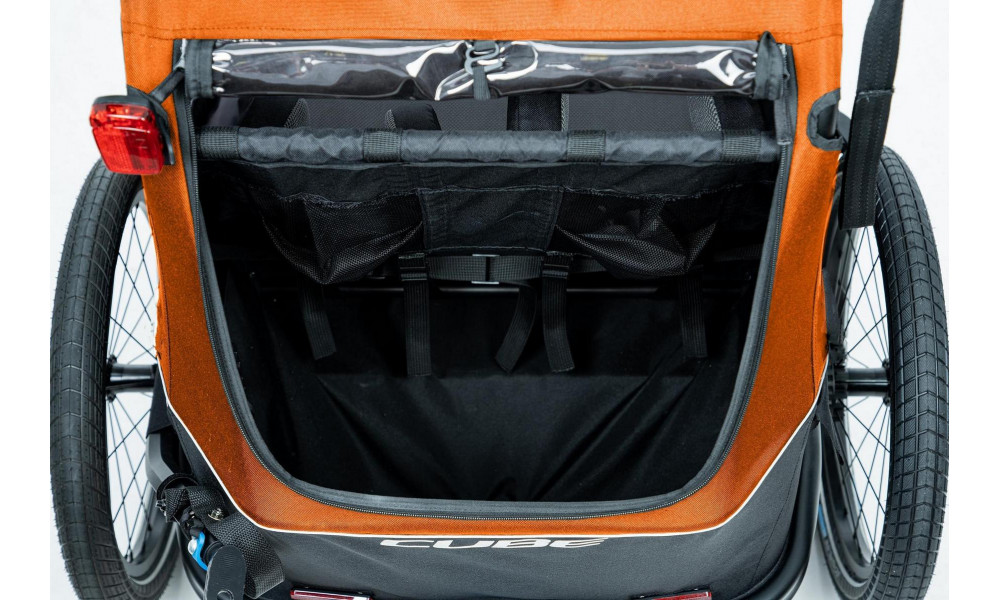 Lastekäru Cube Kids Double CMPT X Actionteam grey'n'orange - 4